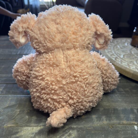 Pink Fuzzy Soft Plush Puppy Manhattan Toy Company 15” Stuffed Animal - Picture 5 of 6